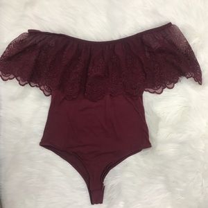 Off Shoulder Body Suit, Sz S